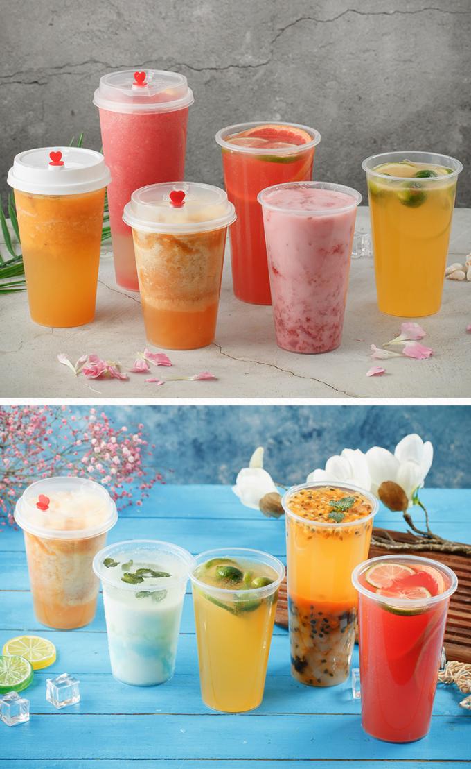Injection 500ml 120 Degree Disposable Bubble Tea Cups