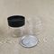 Stackable Black Screw Cap 438 Ml 51g Transparent PET Jar