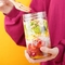 BPA Free Empty Salad Jar Plastic 8oz 12oz 16oz Cylinder Shape