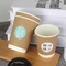 12oz Double Wall Paper Coffee Cups With Lids And Straws Disposable