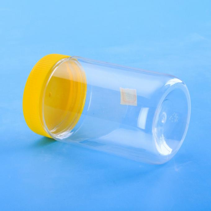 900ML Screwed Capped Plastic Round Plastic Screw Cap Jars