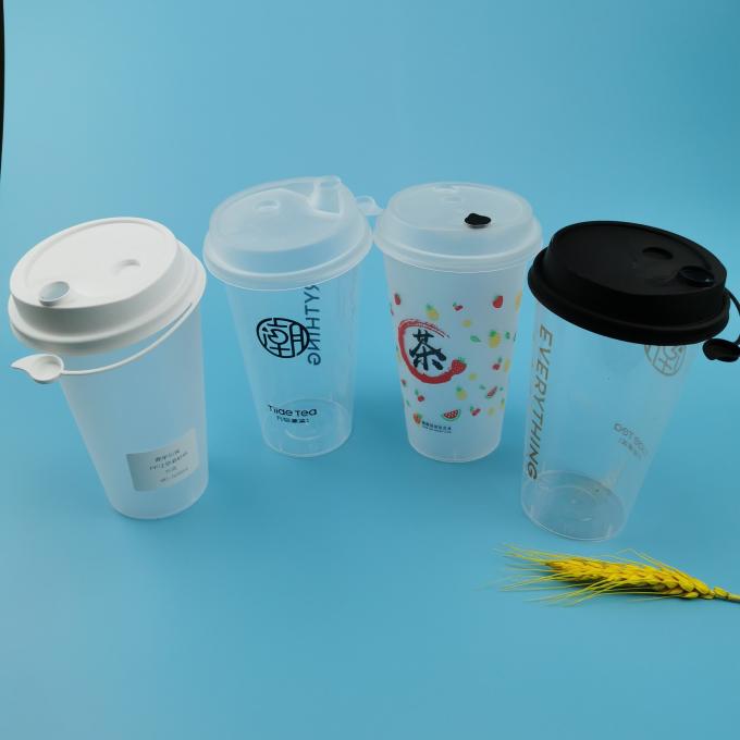 PP Injection 16oz 20oz 24oz Disposable Plastic Boba Cups