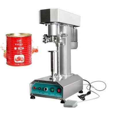 200mm Foil Lid Sealing Machine Tomato Tin Can Canning Machinery