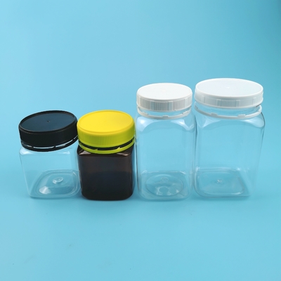 BPA Free Square Selling Plastic Honey Bottles 200ml 320ml 400ml