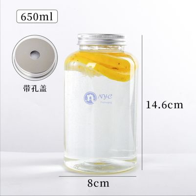 650ML Empty 14.6CM Transparent Disposable Juice Bottles
