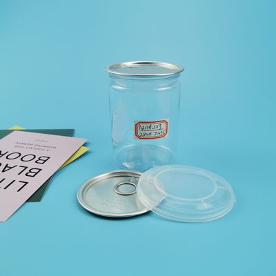 Transparent 211# 65mm 280ml 20g Plastic PET Food Jars