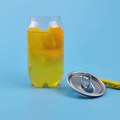 PET Easy Open 0.35L 120mm Orange Juice Plastic Bottle