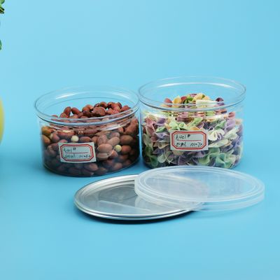 0.4L 0.5L Easy Open End PE Cap Plastic Food Jars