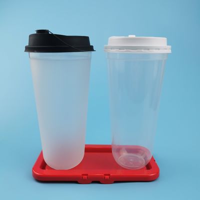 U Shaped Clear 700ml PP Disposable Bubble Tea Cups