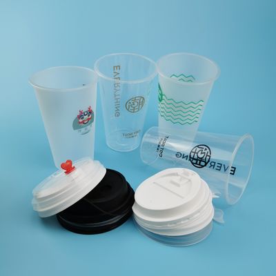 PP Injection 16oz  20oz 24oz Disposable Plastic Boba Cups