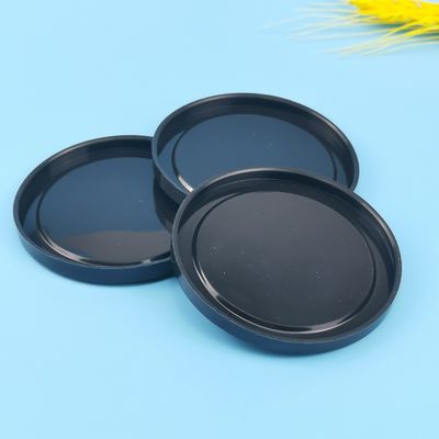 PE Black FDA Recycling 83mm Plastic Tin Can Covers