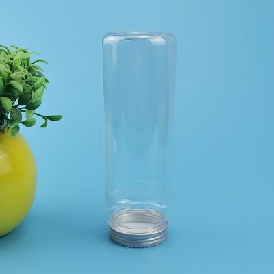 PET Transparent Disposable Beverage Jar With Aluminum Cover