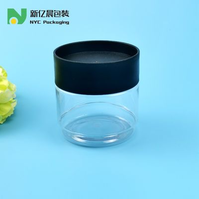 438ml Clear PET Food Grade Plastic Jars With Stackable Screw Cap