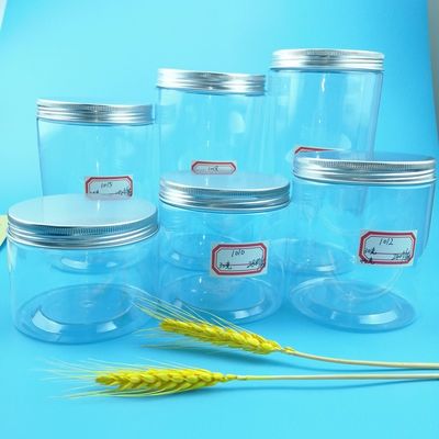 270ml 1360ml Clear Plastic Screw Cap Jars For Food Storage