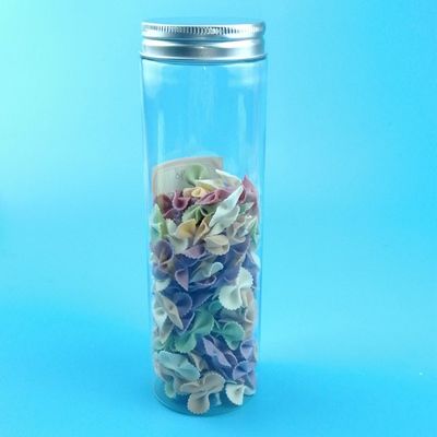 Clear 180mm 370ml PET Sealed Plastic Food Cans With Lid