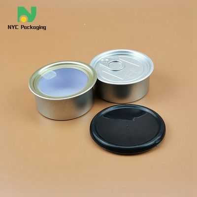 Custom Metal Ring Pull Cannabis Tin Packaging Empty Tuna Fish Tin Can