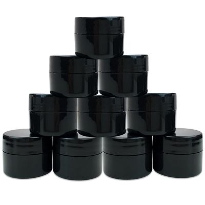 500ml Black Plastic Screw Cap Jars For Food Cosmetic Cream