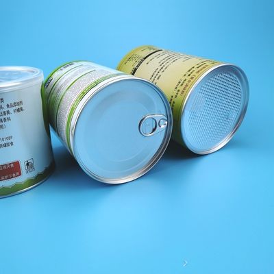 Cardboard Paper Composite Cans Recyclable Tube Box For Food