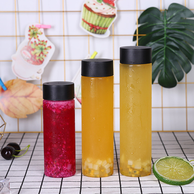 170mm Height Plastic Beverage Cans Clear Voss Bottle Food Grade