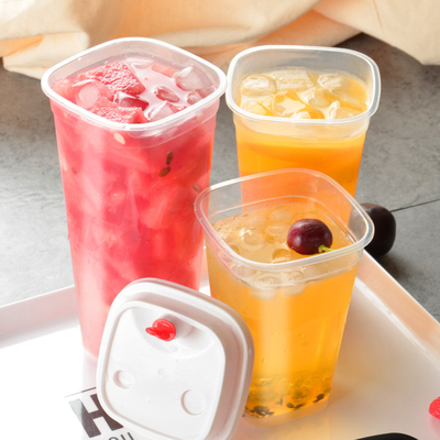 BPA Free Disposable Bubble Tea Cups 32oz Pp Plastic Coffee Cup