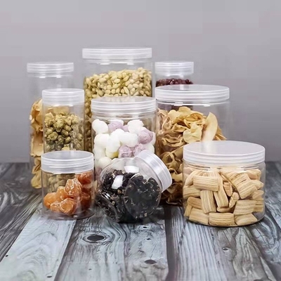 120ml Plastic Candy Cookie Jar Child Resistant PET Jar With Lid