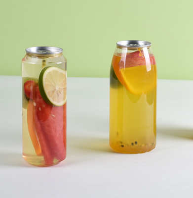 350ML 500ML Plastic Drinking Jar Pet Cans For Soft Drinking