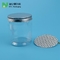 90mm Neck Dia 300ml Clear Plastic Jar Pet Food Container With Metal Lid