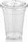Clear 16 Oz Hard Plastic Cups With Straws Disposable Coffee Cup