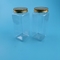 320ml Square Plastic Jars With Lids Candy Cookie Nuts Packaging