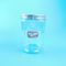 32 Oz Straight Clear Plastic Food Storage Jars With Silver Screw Lids
