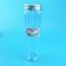 Clear 180mm 370ml PET Sealed Plastic Food Cans With Lid