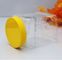 Honey Round Wide Mouth Grip Plastic Food Jars 360ml With Screw Lid