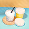 OEM 200ml Plastic Food Jars Ice Cream Cup With Cap
