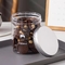 Custom Christmas Santa Cookie Jar With Lid Plastic Jam container 1400ml