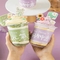 Custom Plastic U Shape Disposable Bubble Tea Cups 500ml Food Grade