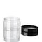 250ml Black PET Cream Jar Hair Product Body Scrub Packaging Bottles