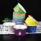 FDA 320ml Disposable Bubble Tea Cups Ice Cream Paper Containers With Sleeve