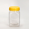 Custom Printing 400ml Plastic Food Jars square Shape Honey Packaging PET Bottle Recycling