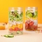 BPA Free Empty Salad Jar Plastic 8oz 12oz 16oz Cylinder Shape