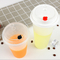Custom Take Away Disposable Coffee Cups 700ml Plastic Juice Cup