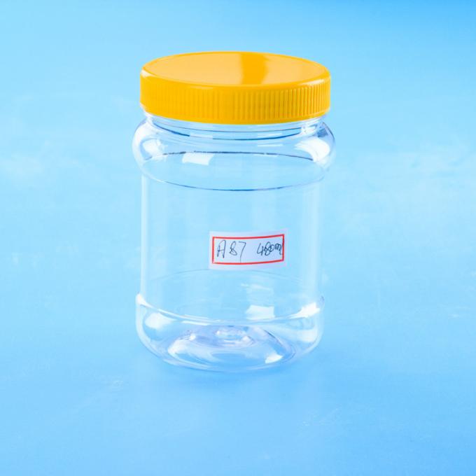 Embossed Clear Plastic Screw Top Containers